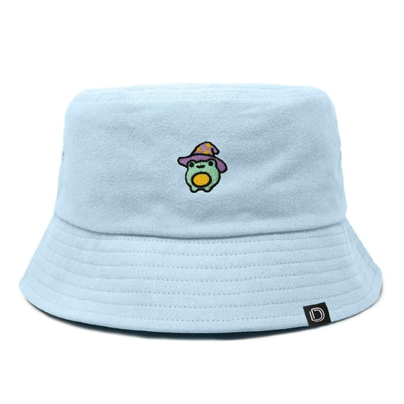 Dalix Sorcerer Frog Cotton Bucket Hat Lightweight Outdoor Travel Beach Everyday Womens in Forever Blue XL X-Large