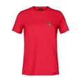 thumbnail image 1 of Dalix Sorcerer Frog Embroidered Cotton Relaxed Short Sleeve Tee T Shirt Womens in Red S Small, 1 of 5