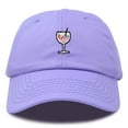 thumbnail image 1 of Dalix Spritz Cocktail Embroidered Cap Cotton Baseball Cute Cool Dad Hat Womens in Lavender, 1 of 5