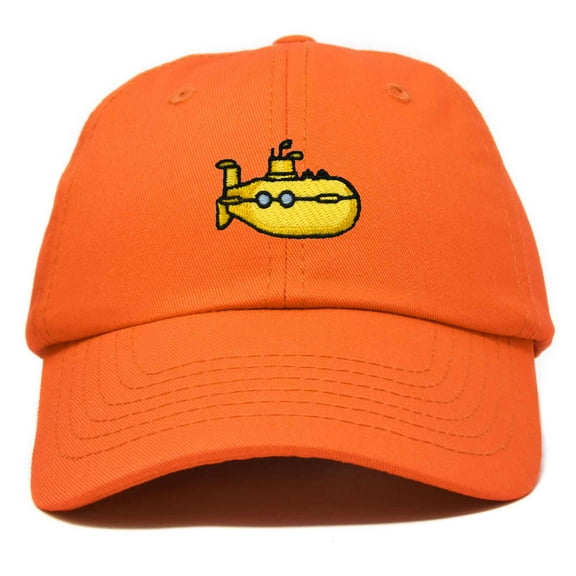 Dalix Submarine Cotton Dad Hat Adjustable Soft Baseball Cap Mens in Orange