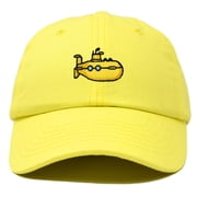 Dalix Submarine Cotton Dad Hat Adjustable Soft Baseball Cap Mens in Yellow