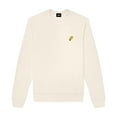 thumbnail image 1 of Dalix Taco Embroidered Fleece Crewneck Long Sleeve Sweatshirt Mens in Natural L Large, 1 of 5