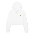 thumbnail image 1 of Dalix Taco Embroidered Fleece Cropped Hoodie Cold Fall Winter Women in White M Medium, 1 of 5
