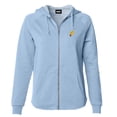 thumbnail image 1 of Dalix Taco Embroidered Fleece Zip Washed Hoodie Cold Fall Winter Women in Misty Blue M Medium, 1 of 5