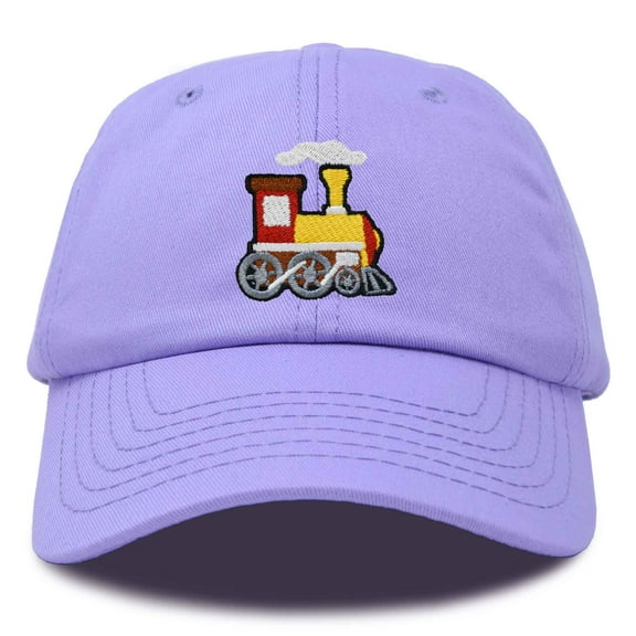 Dalix Train Cotton Dad Hat Adjustable Soft Baseball Cap Mens in Lavender