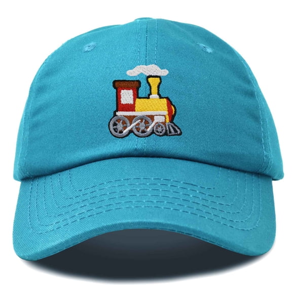 Dalix Train Cotton Dad Hat Adjustable Soft Baseball Cap Mens in Teal