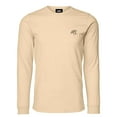 thumbnail image 1 of Dalix UFO Embroidered Cotton Classic Fit Long Sleeve Crewneck Tee Shirt Mens in Soft Cream S Small, 1 of 5