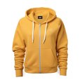thumbnail image 1 of Dalix UFO Embroidered Zip Hoodie Fleece Long Sleeve Pocket Warm Soft Mens in Gold XL X-Large, 1 of 5