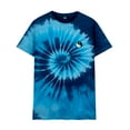 thumbnail image 1 of Dalix Yin Yang Embroidered Tie Dye Short Sleeve T-Shirt Small Blue Tide, 1 of 5