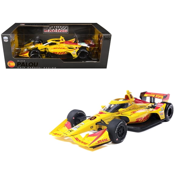 Dallara IndyCar #10 Alex Palou "DHL" Chip Ganassi Racing (Road Course Configuration) "NTT Series" (2026) 1/18 Diecast Model Car by IXO Models