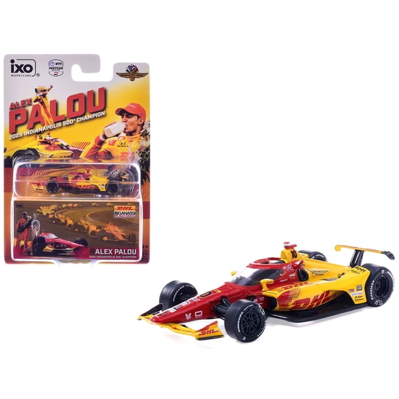Dallara IndyCar #10 Alex Palou "DHL - Chip Ganassi Racing" Winner "Indianapolis 500" (2025) 1/64 Diecast Model by IXO Models