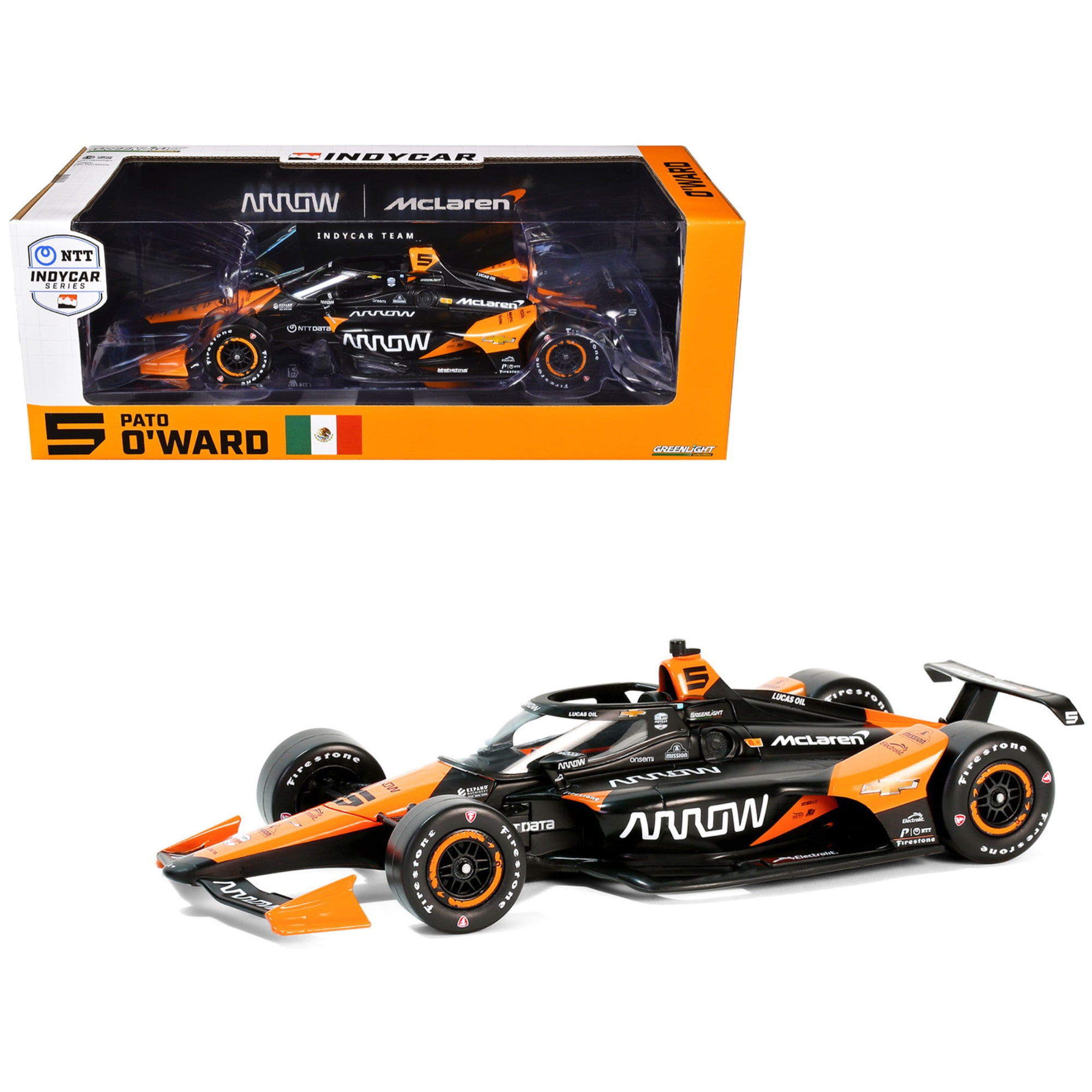 Greenlight Dallara IndyCar No.7 Alexander Rossi Arrow McLaren NTT IndyCar  Series 2024 1-18 Scale Diecast Model Car