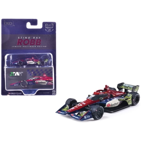 Dallara IndyCar #77 Sting Ray Robb Juncos Hollinger Racing "NTT IndyCar Series" (2026) 1/64 Diecast Model Car by IXO Models
