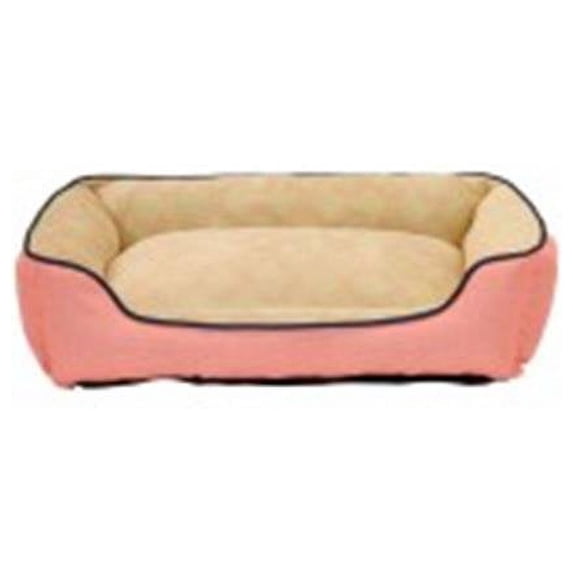 Dallas 040246018568 27 x 36 in. Box Faux Linnen Dog Bed