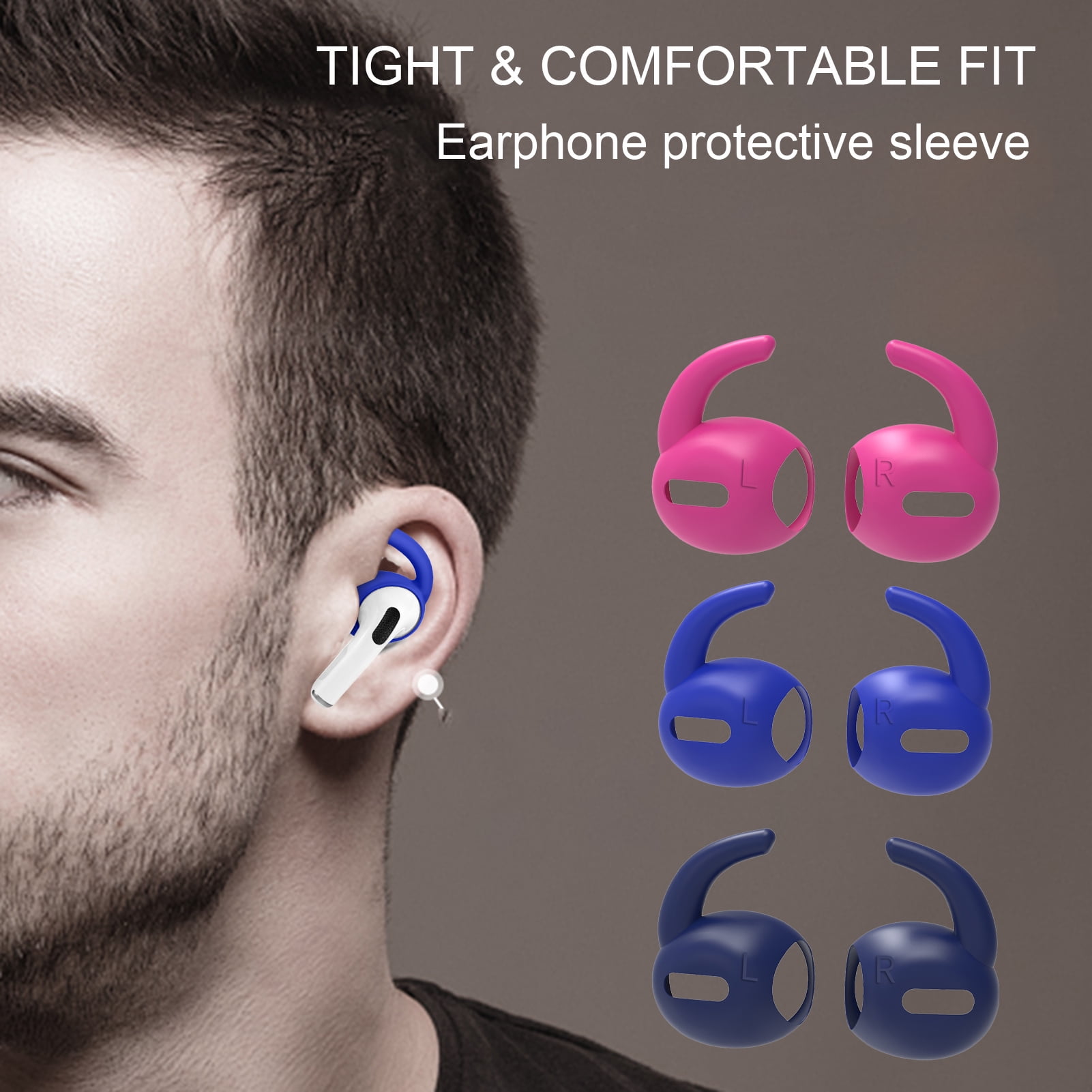 Dallas 1 Pair Ear Hook Antilost Antislip Silicone Practical Bluetooth