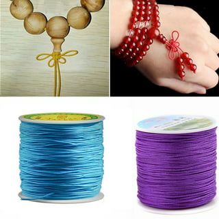 Hot Sale 10 Color Nylon Cord Thread Chinese Knot Macrame Rattail 1mm*22M  For DIY Bracelet Braided - AliExpress