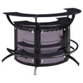 thumbnail image 1 of Dallas 3-piece Curved Freestanding Home Bar Cabinet Black, 1 of 12