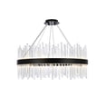 thumbnail image 1 of Dallas 32 inch round crystal pendant in black, 1 of 9