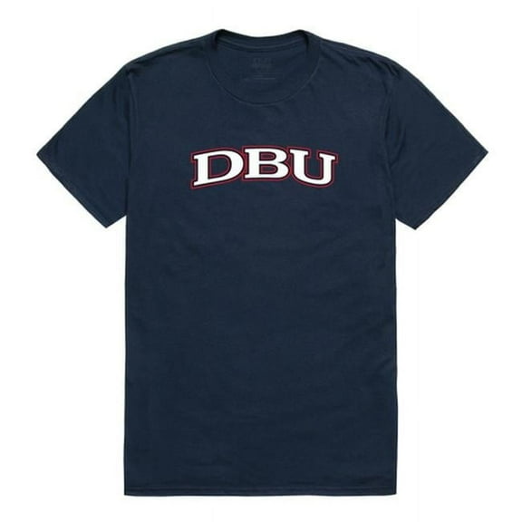 Dallas Baptist University Men College T-Shirt, Navy - Large