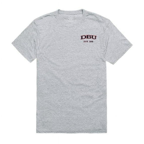 Dallas Baptist University Men Practice T-Shirt, Heather Grey - Extra Large