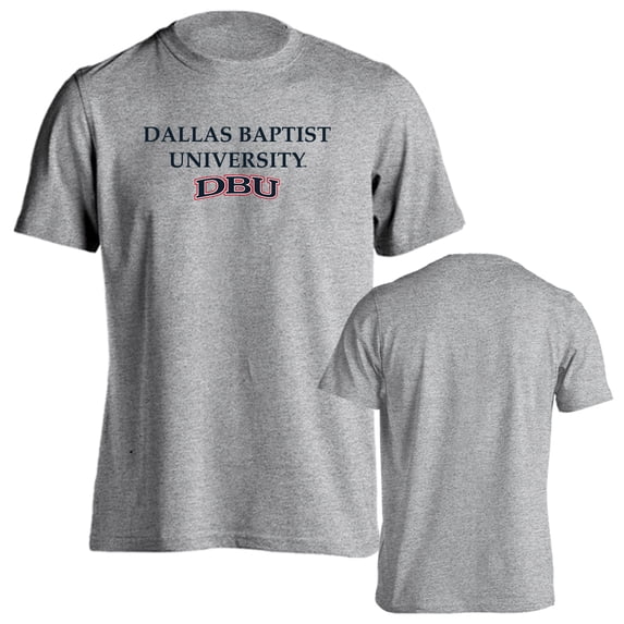 Dallas Baptist University Patriots Classic Arch with Mascot Short Sleeve T-Shirt