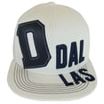 thumbnail image 1 of Dallas City Name 2-Tone Split Text Adjustable Snapback Baseball Cap (White), 1 of 6