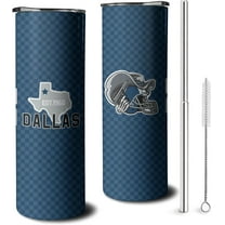 Dallas Classic City Tumbler Cup, Football Gifts for Football Fans, 20OZ Stainless Steel Tumbler with Lid and Straw