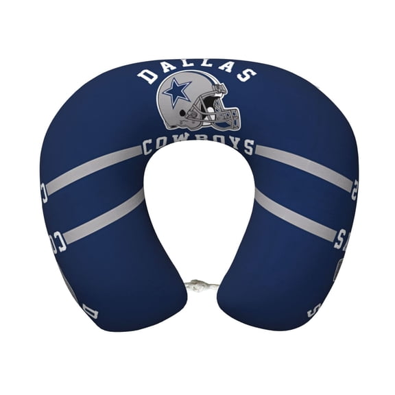 Dallas Comfortable And Portable U-Shaped Pillow, American Football Team Theme Travel Neck Pillow, Supports Neck And Head, Relieves Fatigue, Suitable For Cam_pus, Office Lunch Break Pillow