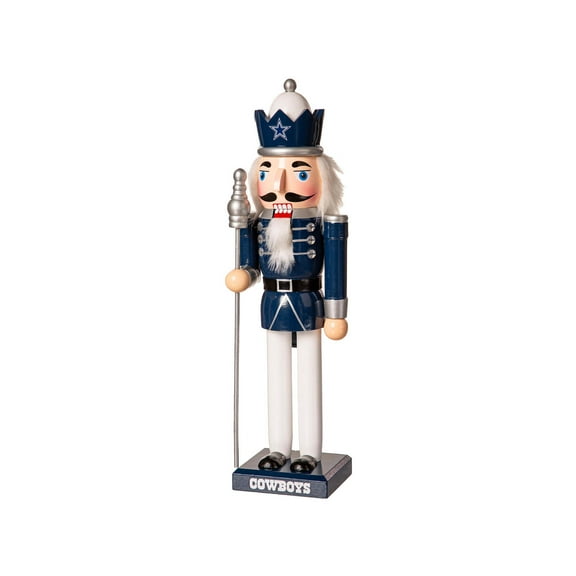 Dallas Cowboys 12" Wooden Nutcracker Statue