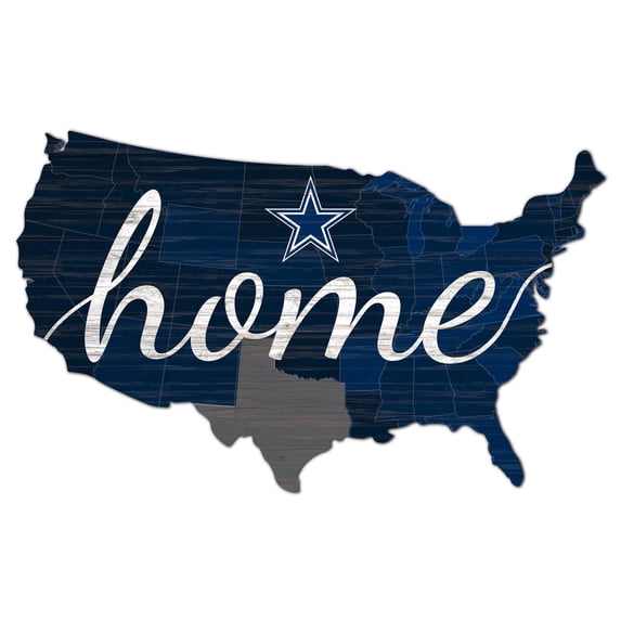 Dallas Cowboys 18'' x 18'' USA Shape Cutout Sign