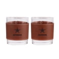 thumbnail image 1 of Dallas Cowboys 2-Pack 12oz Rocks Glass with Leather Wrap, 1 of 1