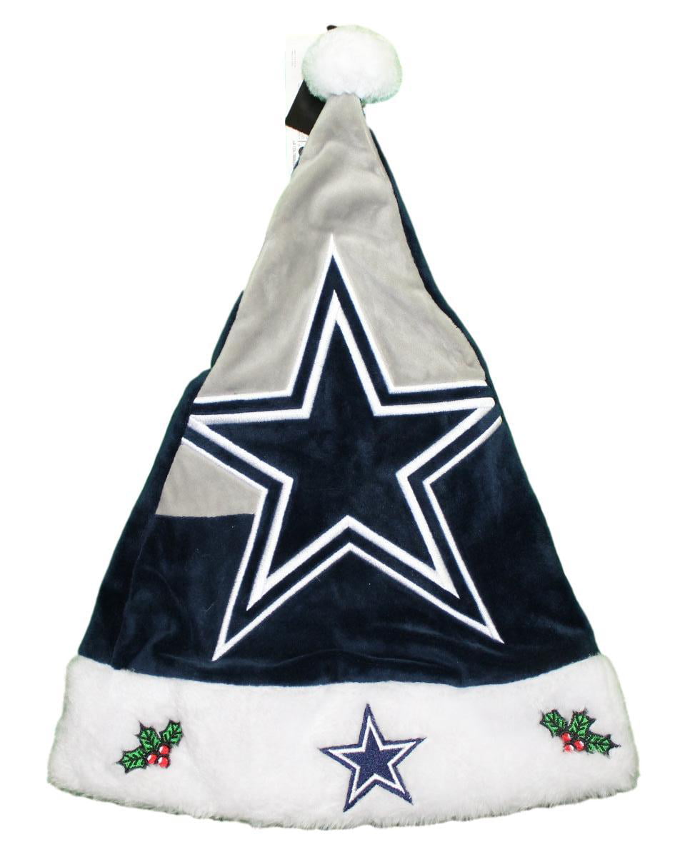 Dallas Cowboys 2018 NFL Basic Logo Plush Christmas Santa Hat