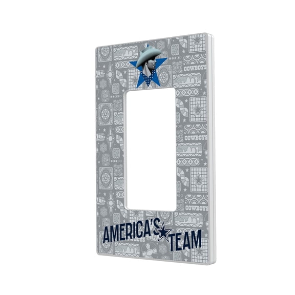 Dallas Cowboys 2024 Illustrated Limited Edition Single Rocker Light Switch Plate