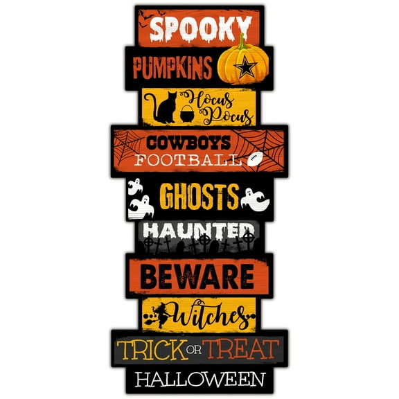 Dallas Cowboys 24'' Halloween Celebration Stack Sign