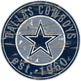 thumbnail image 1 of Dallas Cowboys 23.5" Distressed Round Sign, 1 of 2