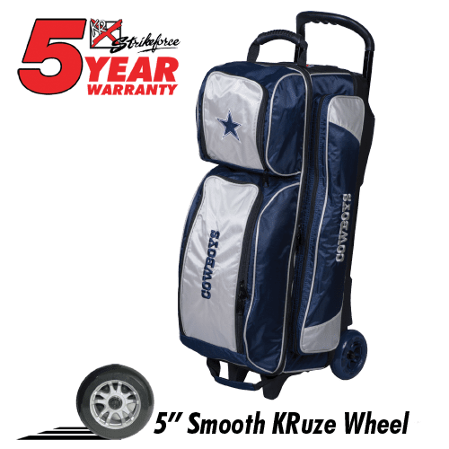 Dallas Cowboys 3 Ball Roller Bowling Bag