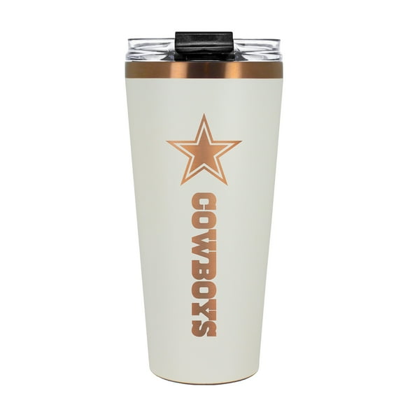 Dallas Cowboys 30 Ounce Cream + Copper Big Slim Tumbler