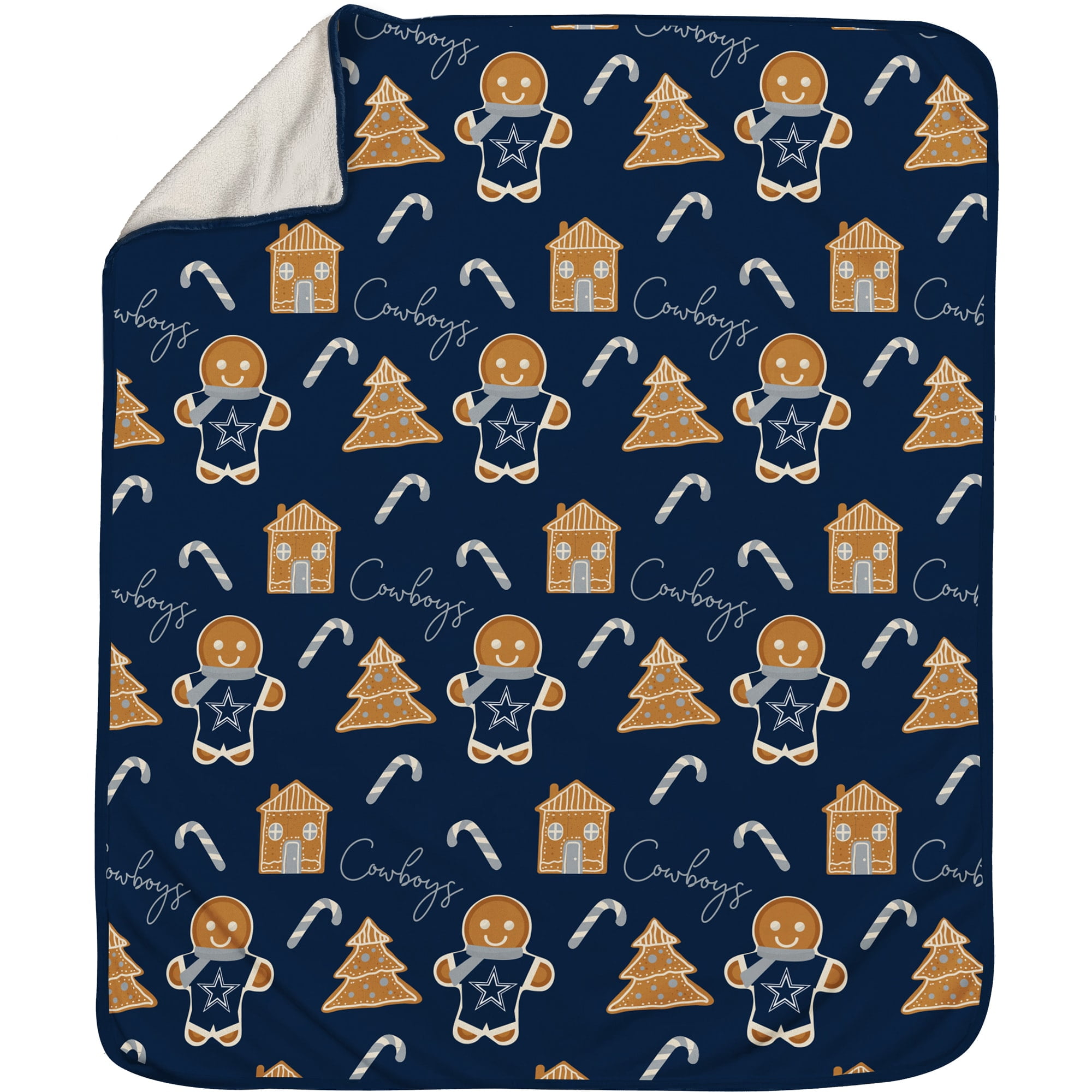 Dallas Cowboys 60' x 70' Gingerbread Throw Blanket 