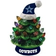 thumbnail image 1 of Dallas Cowboys 8" Light Up Ceramic LED Christmas Tree, 1 of 1