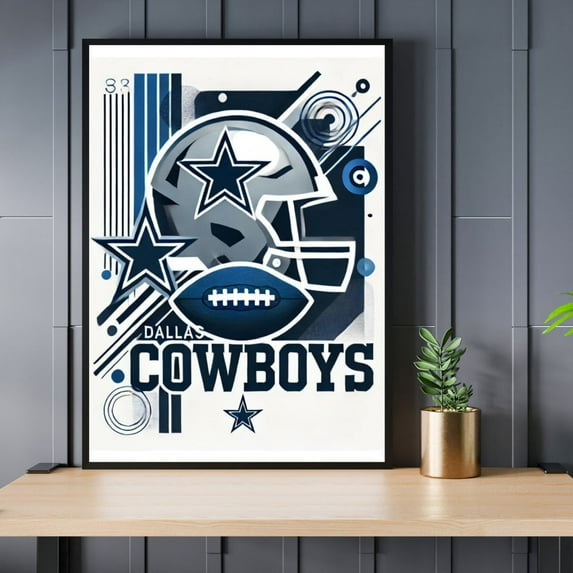 Dallas Cowboys Art Print Unframed Canvas Size 12x18 Walmart com