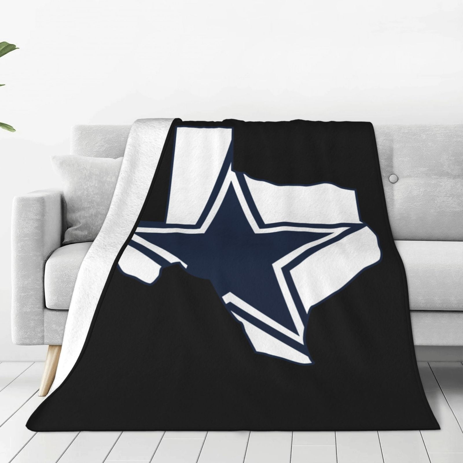 Dallas_Cowboys Bedsure Fleece Blankets Queen Size For Bed Thick And
