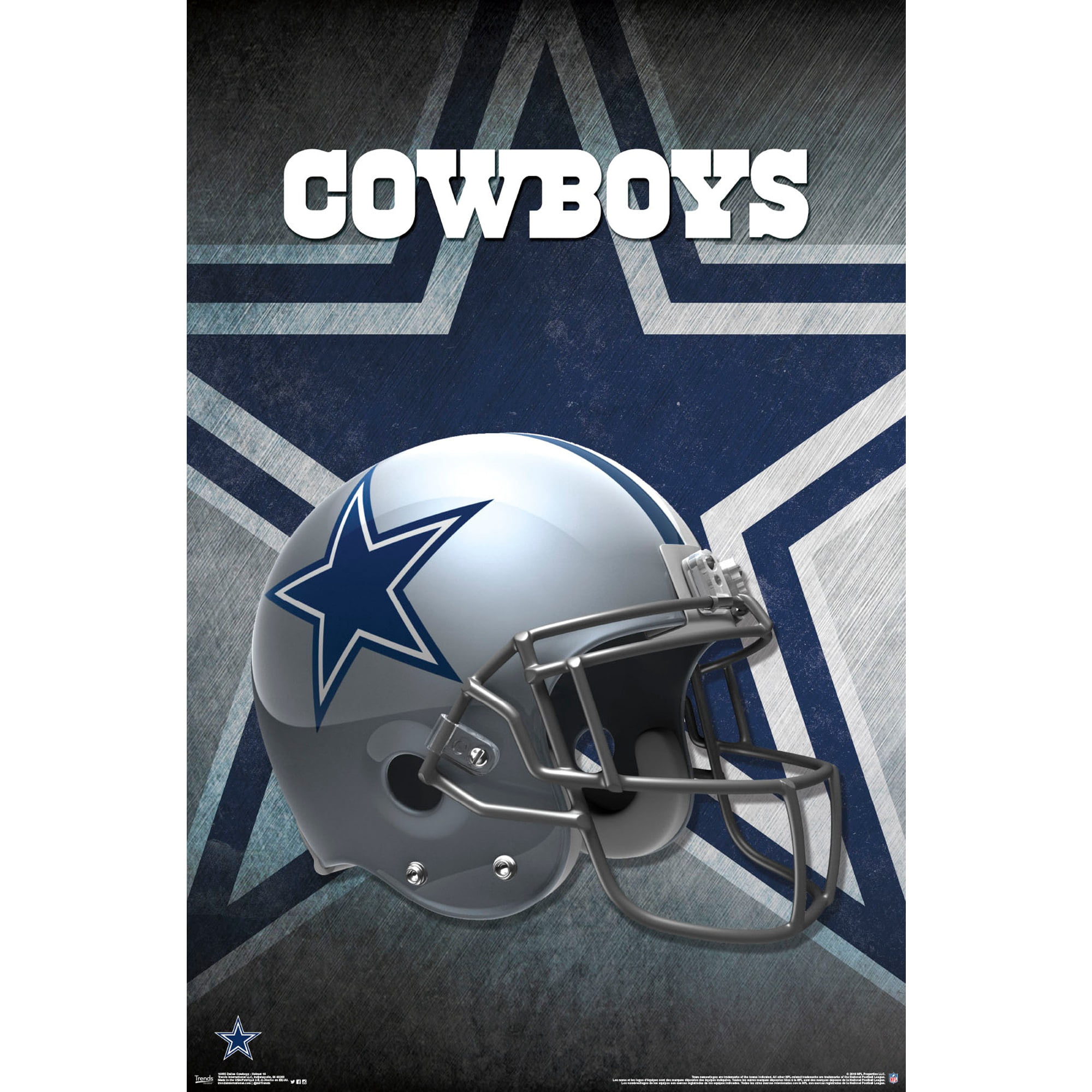 Dallas Cowboys Helmet 22'' x 34'' Logo Poster 