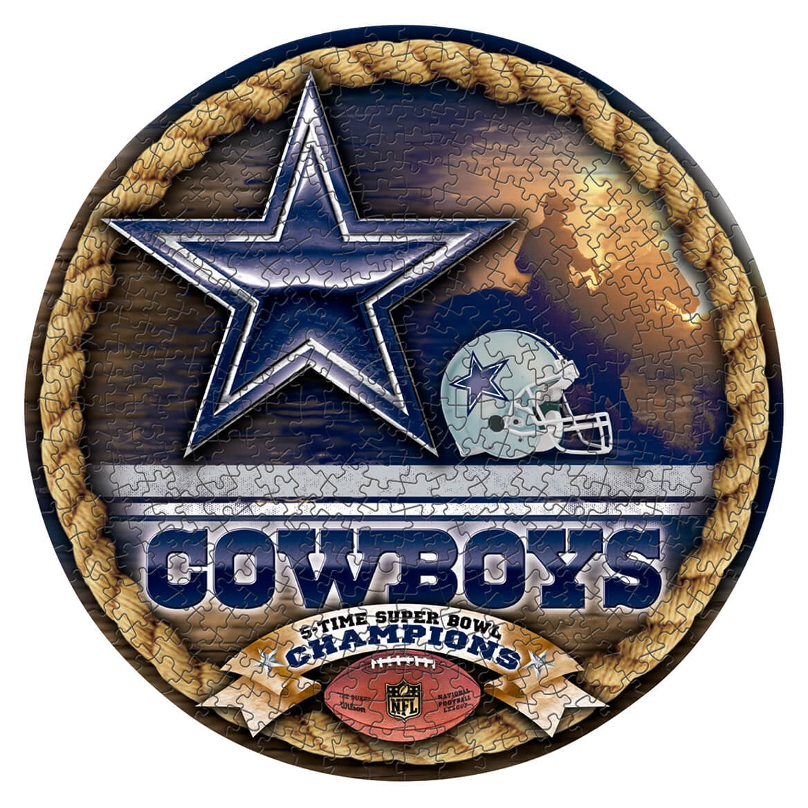 NFL Team Round 500-Pc. Puzzle