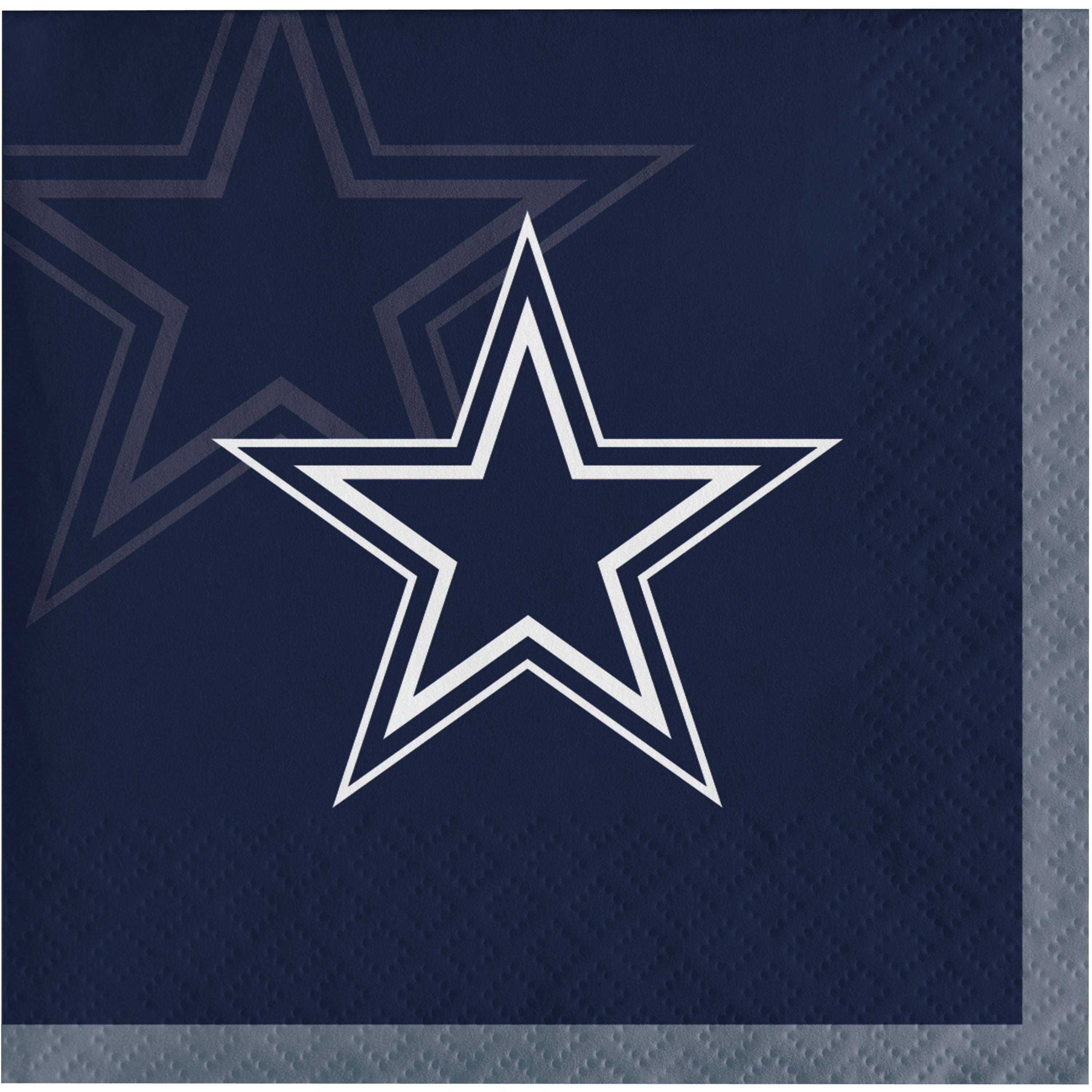 Dallas Cowboys Paper Beverage Napkins 48 Count for 24 Guests