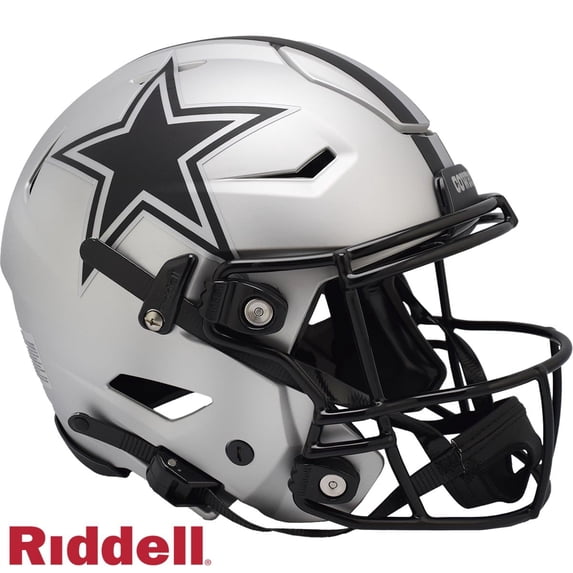 Riddell 9585500564 Dallas Cowboys Helmet - Riddell Authentic Full Size Speed Flex Style Rave Alternate