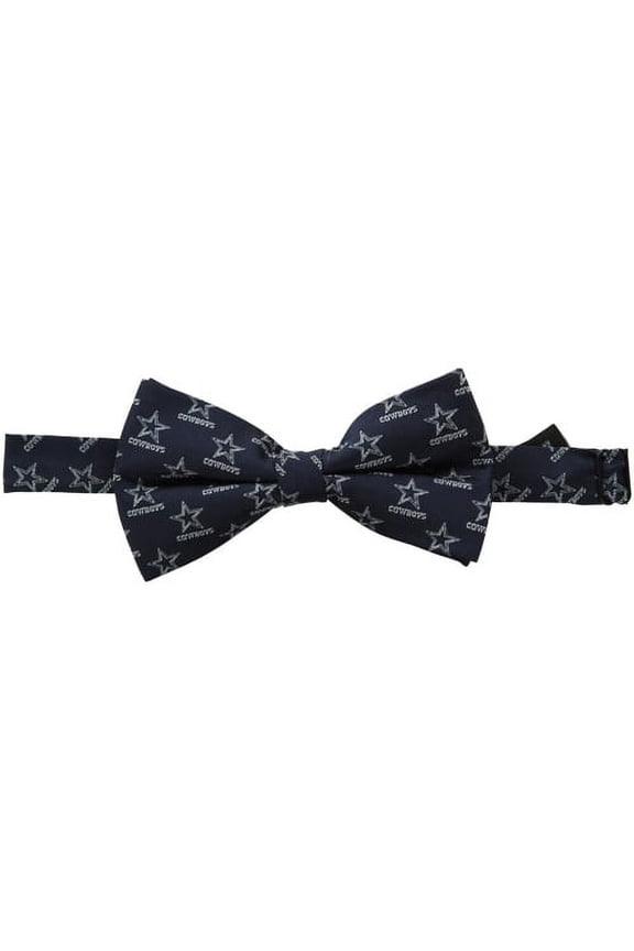 Dallas Cowboys Repeated Logo Bow Tie - Navy Blue