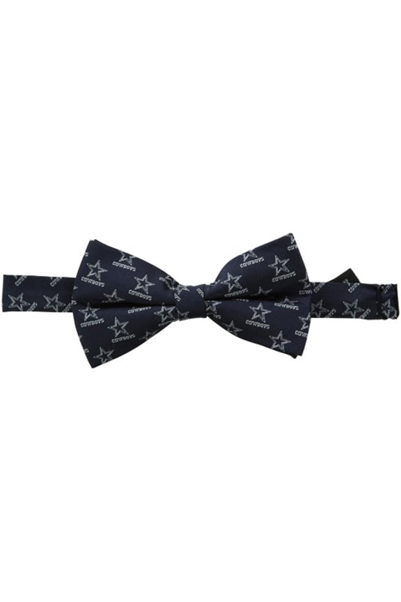 Dallas Cowboys Repeated Logo Bow Tie - Navy Blue