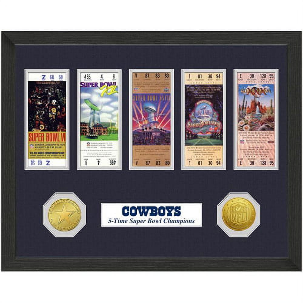 Dallas Cowboys Commemorative 5-time Super Bowl Champions 12 x 15