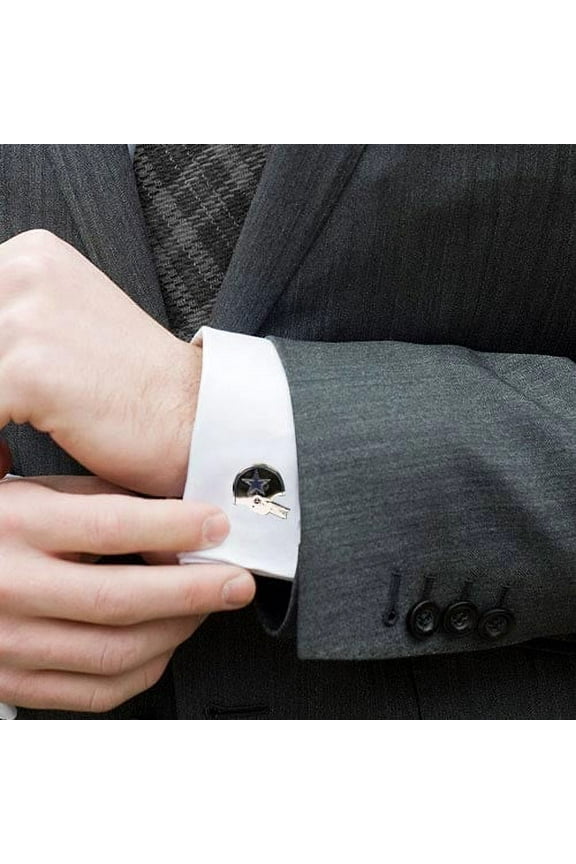 Dallas Cowboys Silver-Plated Team Logo Cufflinks