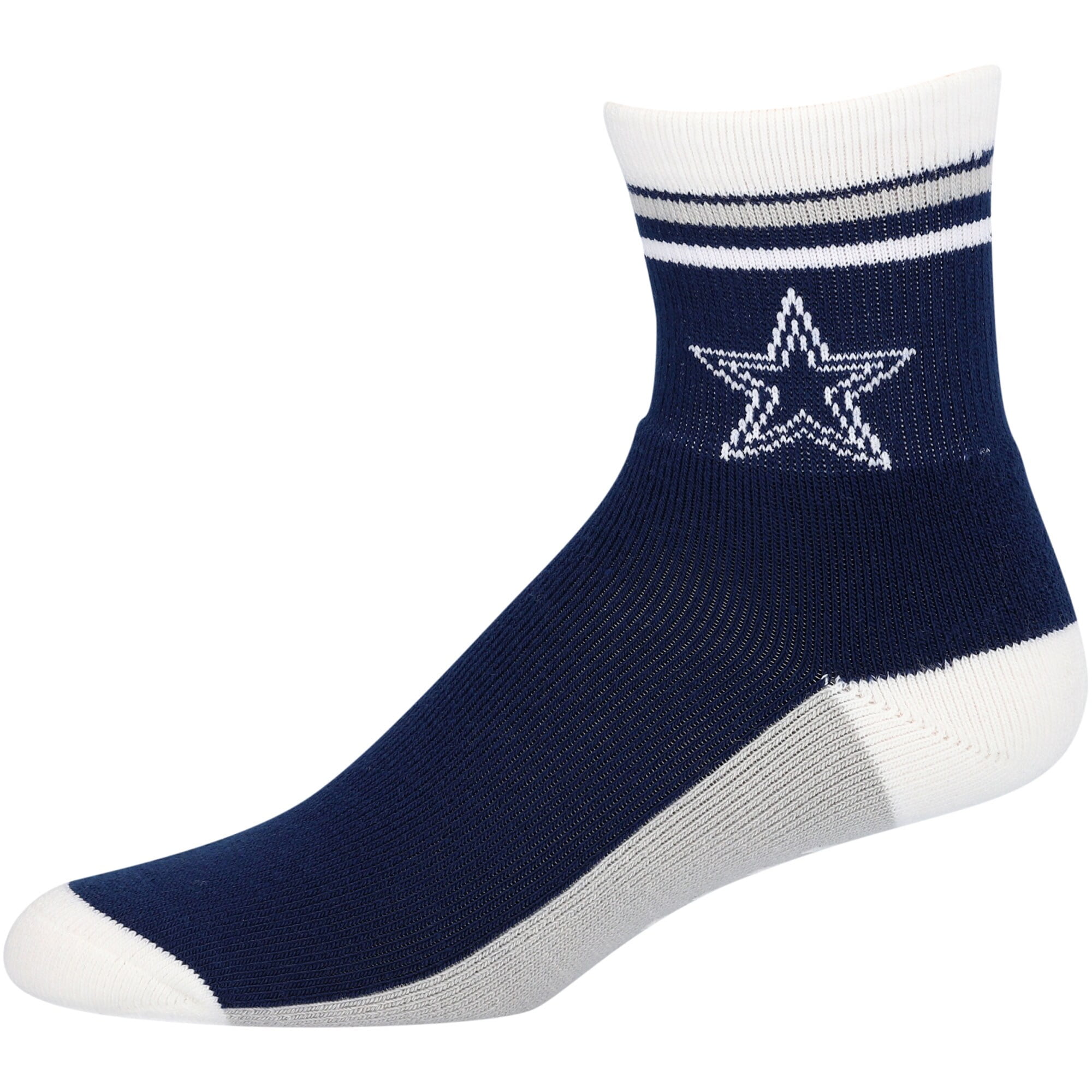 Dallas Cowboys Twin Stripe Slipper Sock